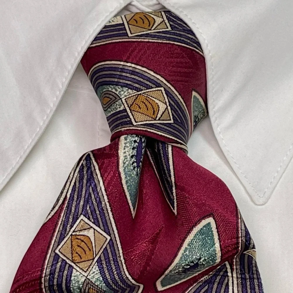 ROBERT TALBOTT Italian Hand Sewn Silk Best of Class Red Paisley Tie 58”